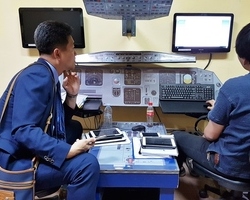 비행전 일본비행친구 시물레이터 연습
