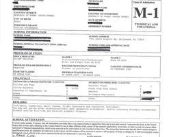 미국 M1  visa 2022.11
