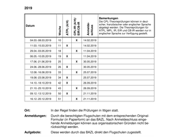 EASA - ATPL 시험접수일