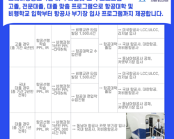 프레버항공교육원의 미국 파일럿 항공교육 프로그램 로드맵
