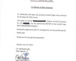 SRIWIJAY AIRLINES