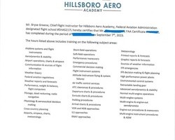 HILLSBORO AERO ACADEMY
