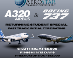 AEROSTAR A320, BOEING737 RATIN