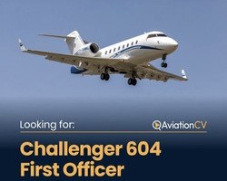 CHALLENGER 604 FIRST OFFICER